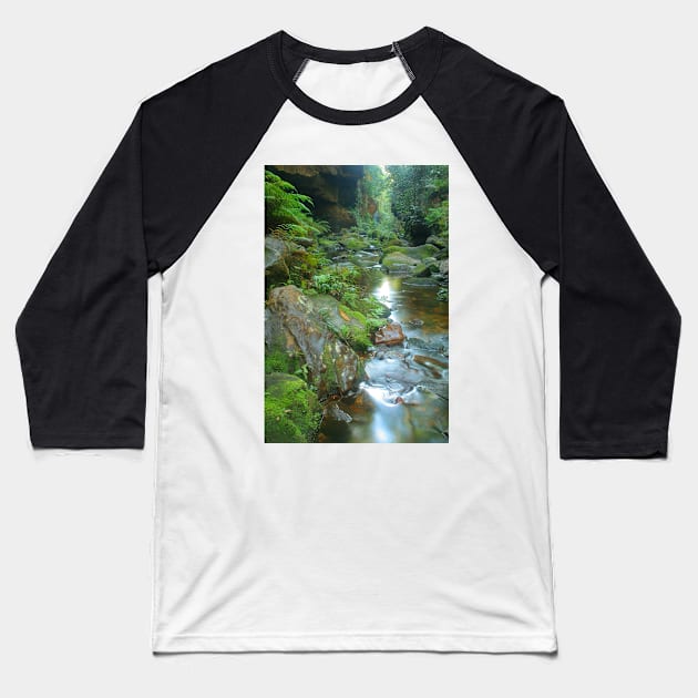 Canyon stream Baseball T-Shirt by Michaelm43